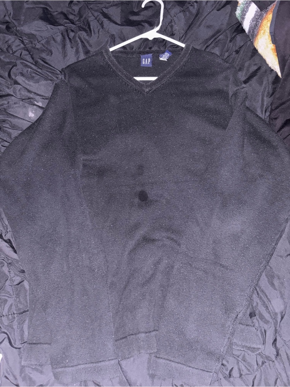 GAP Men's Black V-Neck Sweater